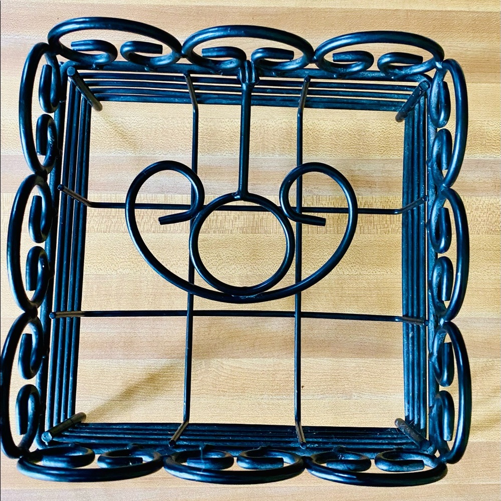 SLAH Iron Napkin Holder EUC